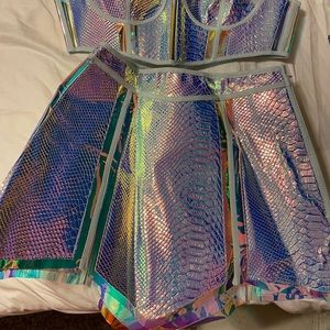 Dolls Kill two piece set. EUC. Size small